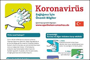 Informations-Poster „Coronavirus“ Türkisch (PDF)