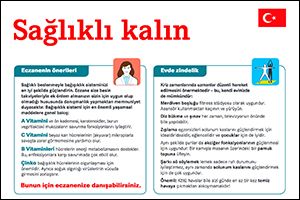 Informations-Flyer „Gesund bleiben“ Türkisch (PDF)