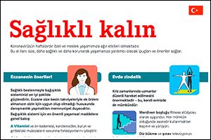 Informations-Poster „Gesund bleiben“ Türkisch (PDF)