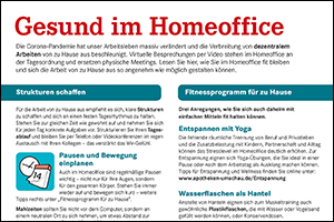 Informations-Flyer: „Gesund im Homeoffice“ (PDF)