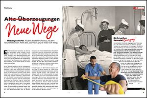 Titelthema "Alte Überzeugungen, Neue Wege". S. 8/9. Fotocredit: mauritius images/Alamy Stock Photos/M&N; Getty Images/E+/andresr